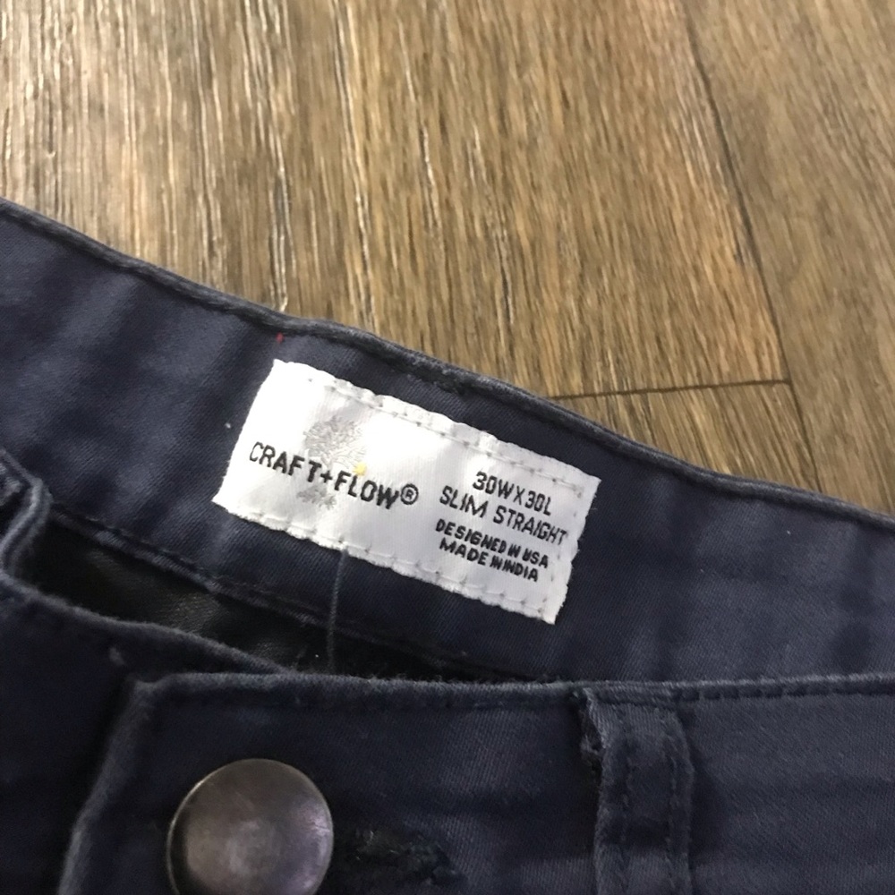 Craft + Flow Mens Pants Slim Straight - Picture 5 of 5